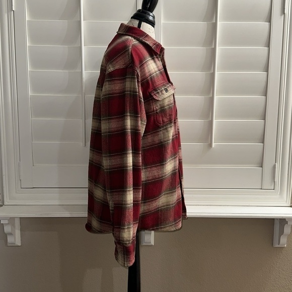 Orvis Mens Big Bear Heavy Weight Double Brushed Flannel Shirt - Picture 3 of 13